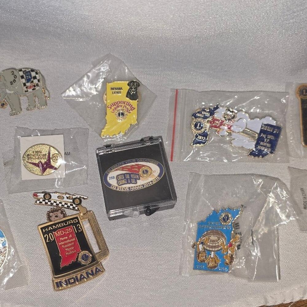 Bundle of a variety of vintage pins